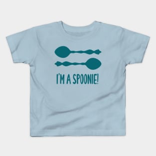 I'm A Spoonie! (Teal) Kids T-Shirt